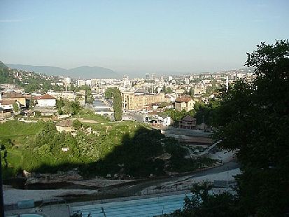 Sarajevo mit Miljacka-Fluss